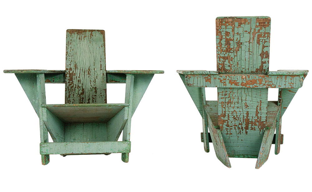 A 1910s Pair of Westport Chairs by Thomas Lee for Harry Bunnell.