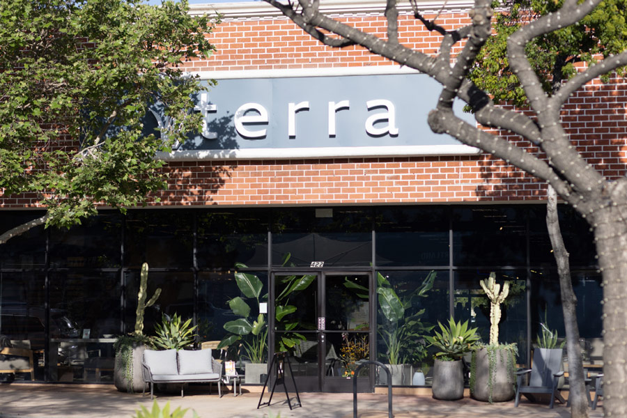 exterior view of Terra Outdoor Pasadena showroom