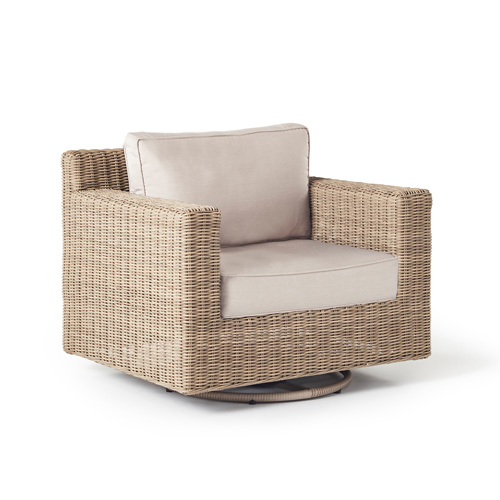 Sausalito swivel lounge chair made from all-weather wicker