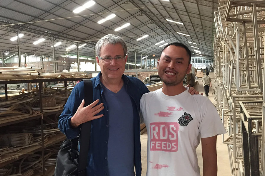 Terra Outdoor founder sourcing sustainable, plantation-grown teak in Indonesia