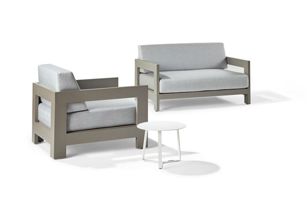 Tiburon outdoor furniture collection in quartz grey