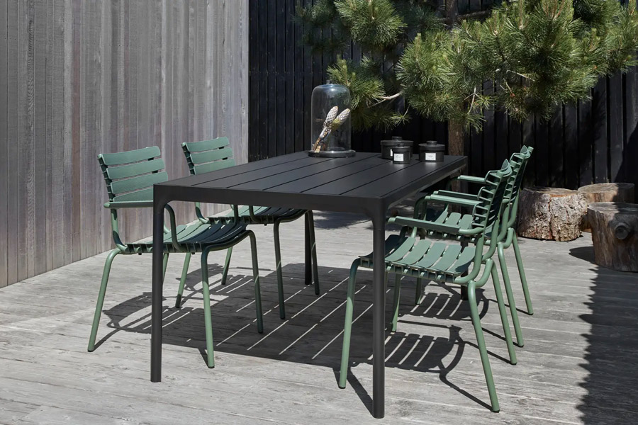 scandinavian outdoor dining table