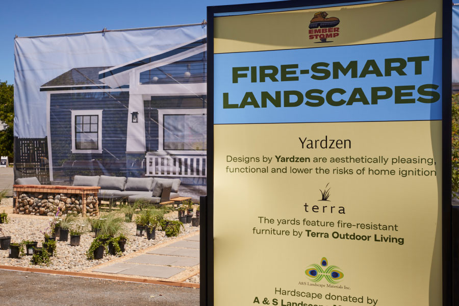 Ember Stomp fire-resistant front yard