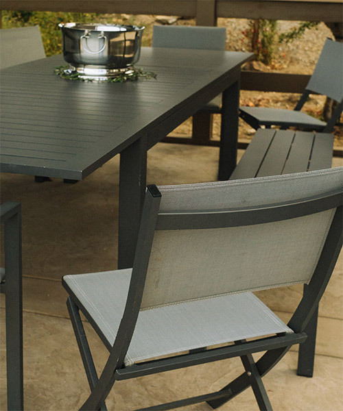 Belvedere and Bistro dining furniture