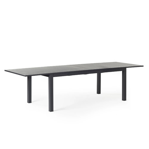 Belvedere extension dining table in charcoal