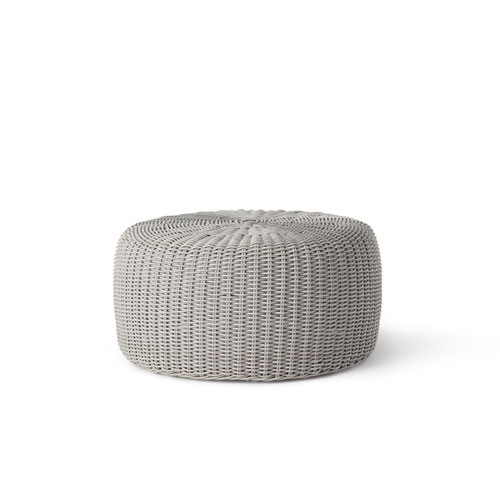 barrel woven poufs