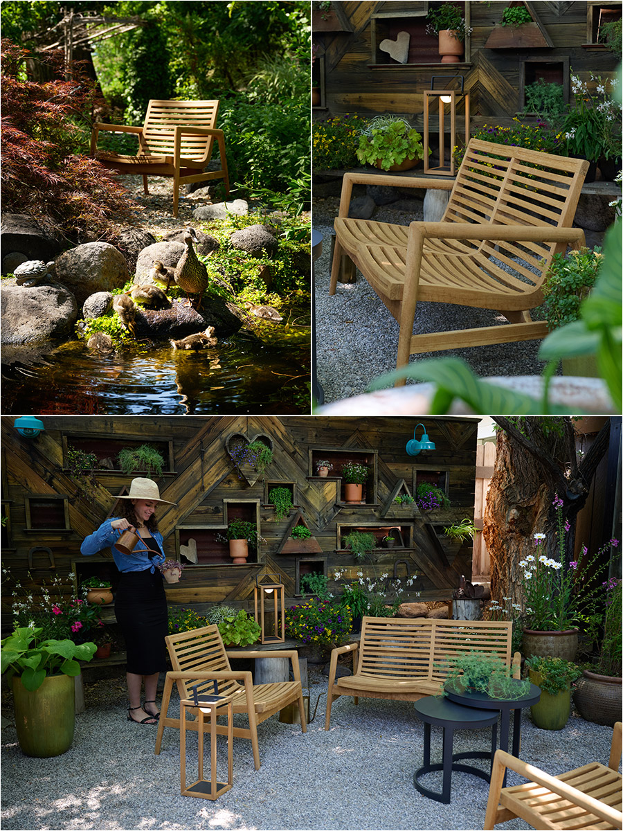 salt-point-ducks-collage micro wedding details complimented by Salt Point teak furniture