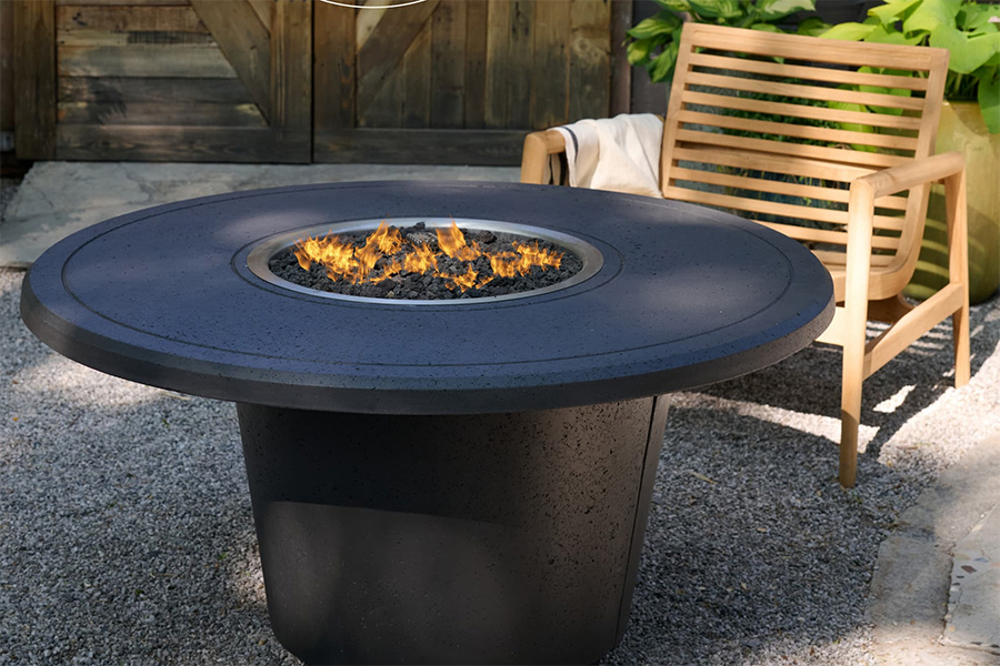 indio indio fire table and salt point chair