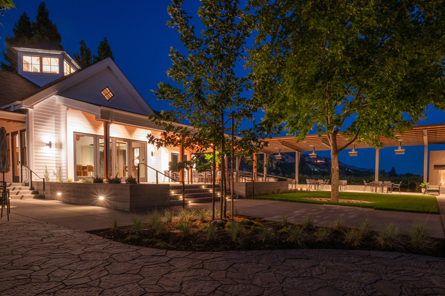 Nighttime at the Duckhorn at Paraduxx in Napa Valley