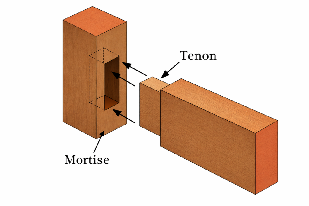 mortises tenon diagram
