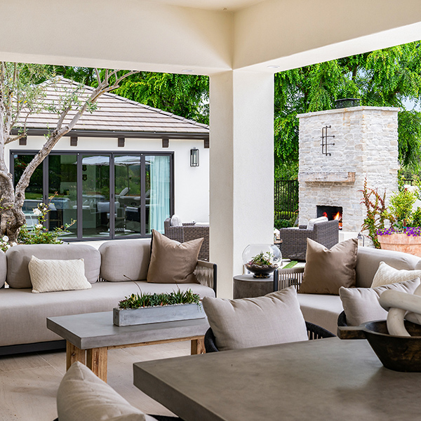 Laid back luxury furniture in California room