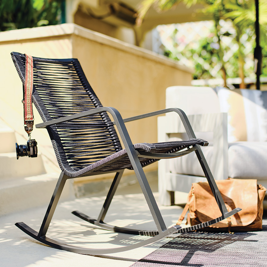 Diablo rocking chair in outdoor office