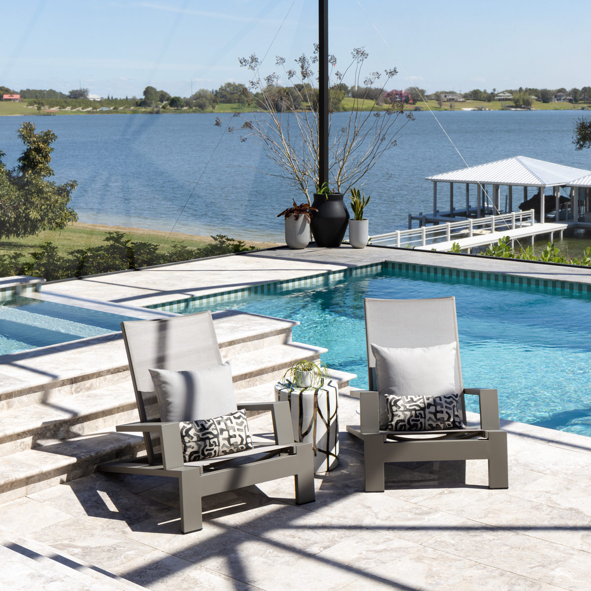 Breeze adirondacks in a Central Florida sunroom